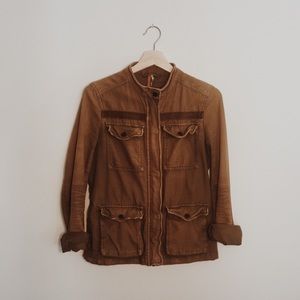 FREE PEOPLE Rumbled Army Jacket Size XS